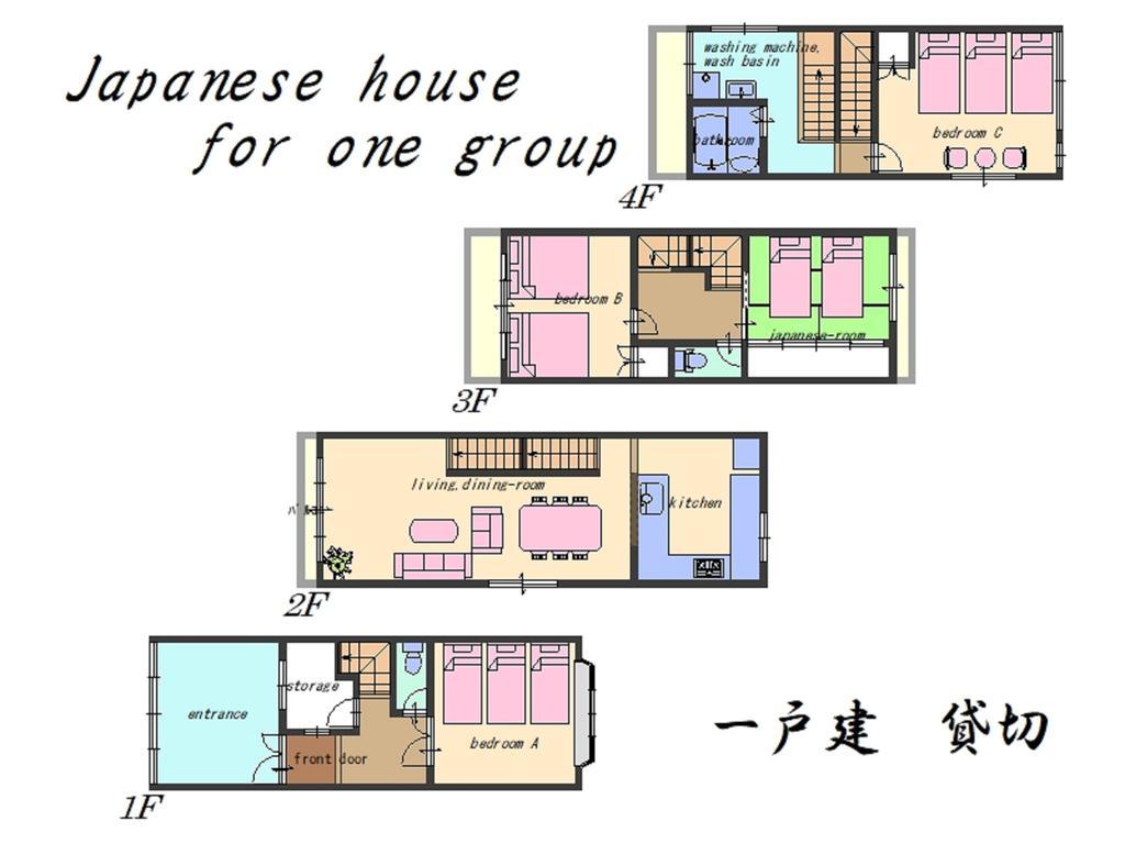 Nao'S Guesthouse 2 一軒家貸切 Osaka Exterior photo